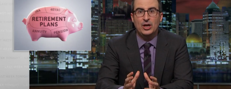 John Oliver: “Nobody Invites Their Financial Advisor to a Wedding”